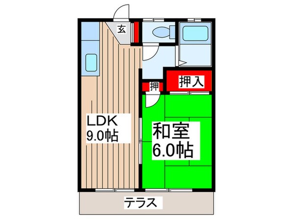 ＴＹハイツの物件間取画像